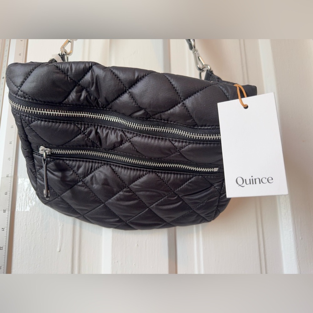 Quince Black Quilted Women's Bag NWT
